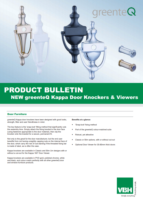 greenteQ Kappa Door Knockers & Viewers