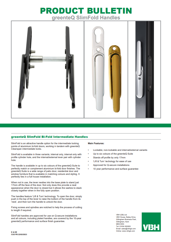 greenteQ SlimFold Handles
